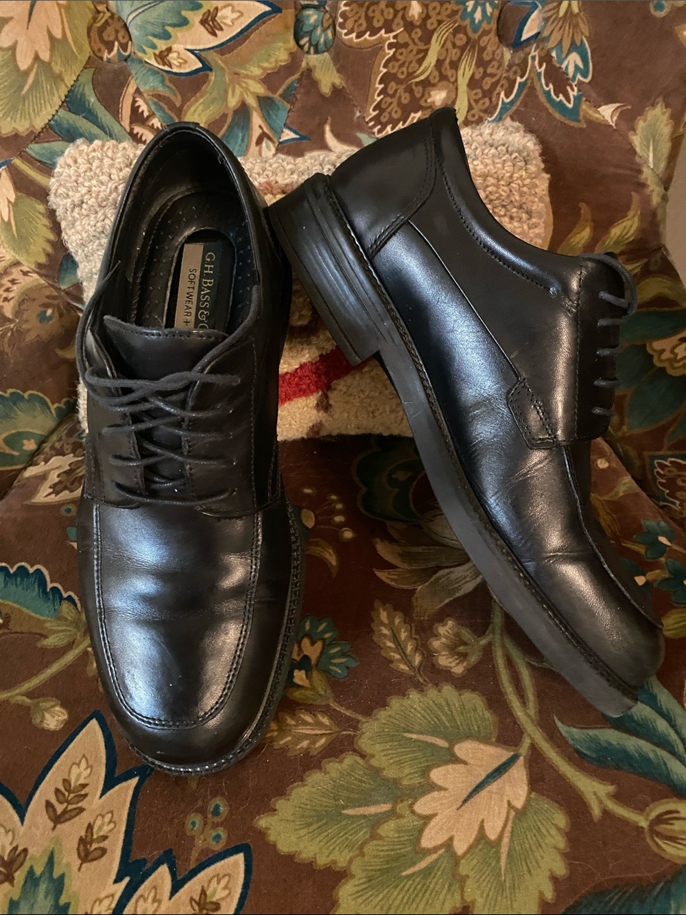 Men’s G.H. Bass & Co. Black Leather Lace-Up Shoes